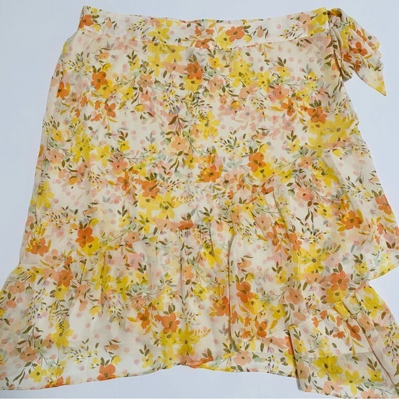 LC Lauren Conrad Dresses & Skirts - Women's‎ Floral Asymmetrical Whimsical Fairy Skirt XXL Spring Easter